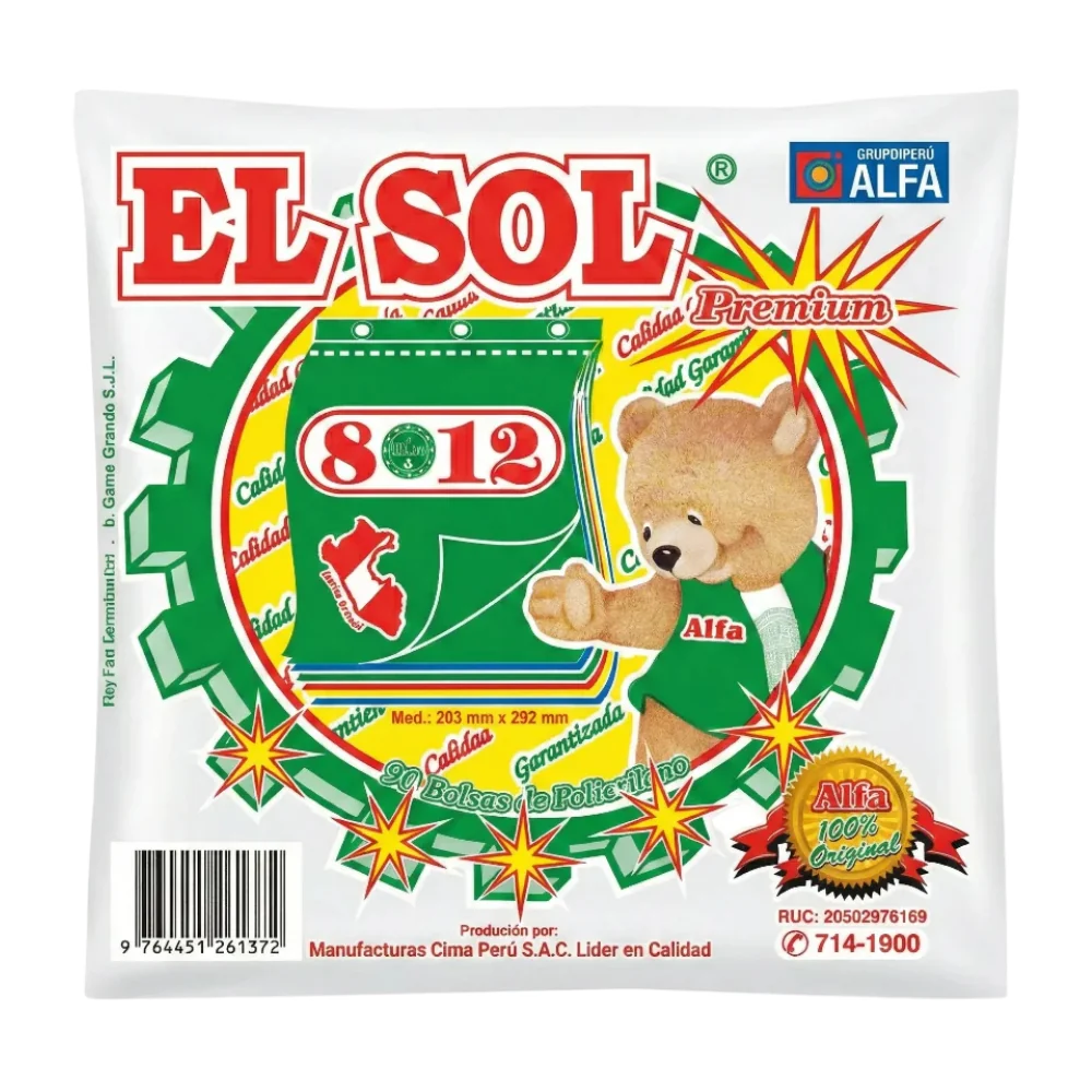 Bolsa El Sol Premium 8 x 12
